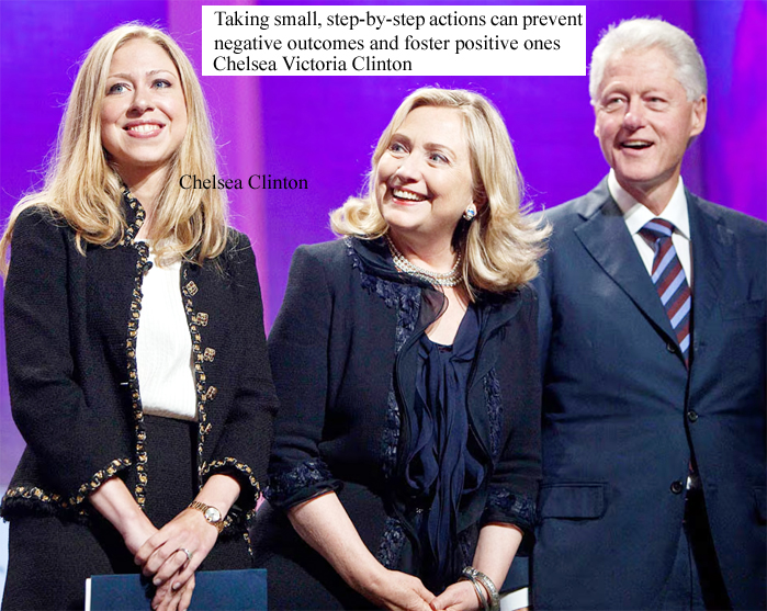 महिलाओं को बेहतरी के लिए प्रेरित करने वाली पूर्व अमेरिकी राष्ट्रपति बिल क्लिंटन और हिलेरी क्लिंटन की बेटी, लेखिका चेल्सी क्लिंटन के प्रेरणादायक उद्धरण