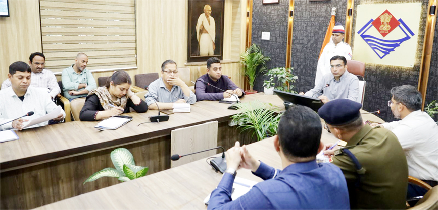 18-03-2026 Dehradun Grand events to be organised to mark the completion of four years of the BJP government; DM Savin Bansal directs officials to make elaborate arrangements