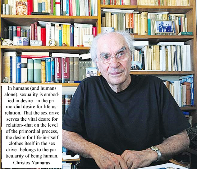Christos Yannaras Christos Yannaras Greek philosopher, Eastern Orthodox theologian and author of 50 books professor emeritus of philosophy Panteion University of Social and Political Sciences, Athens