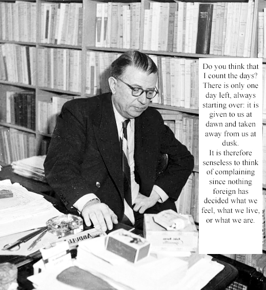 Jean-Paul Sartre French philosopher, playwright, novelist, screenwriter, political activist, biographer, literary critic, leading figure French philosophy, Marxism Nobel Prize Winner