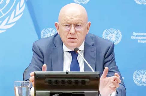 New York Russia supports Iran at the UN, says Iran has full right to control traffic in the Strait of Hormuz, calling Western countries modern-day pirates, says Russian Ambassador Vasily Nebenzya