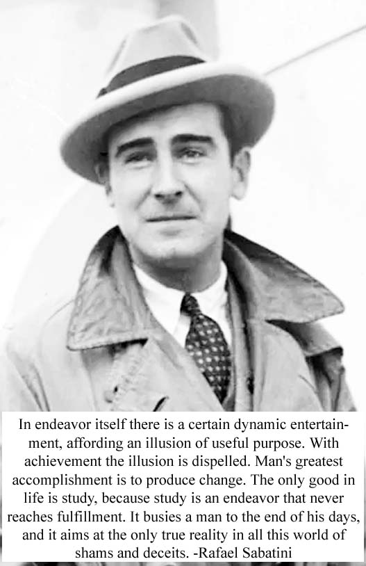 Rafael Sabatini British worldwide bestseller writer of romance and adventure novels born 29 April 1875 Iesi, Italy
