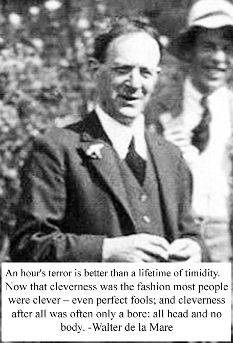 Walter de la Mare British English poet, short story writer, novelist works for children The Listeners Seaton's Aunt The Green Room