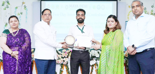 07-05-2026 Almora, Uttarakhand Paras Upadhyay, Senior Fellow, National Himalayan Environment Institute, Kosi-Katarmal Almora, receives Researcher of the Year Award for his scientific research