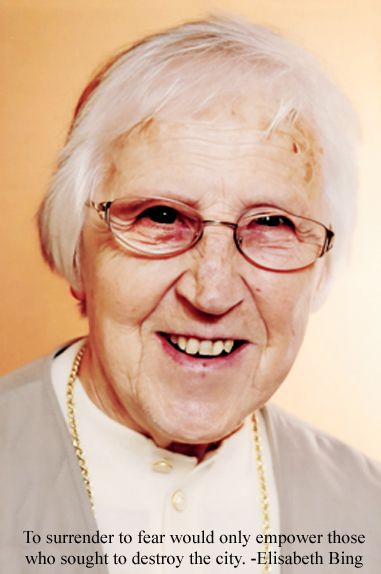 Elisabeth Bing German physical therapist proponent of natural childbirth physical therapist Born 8 July 1914 Berlin, Germany Died 15 May 2015 New York