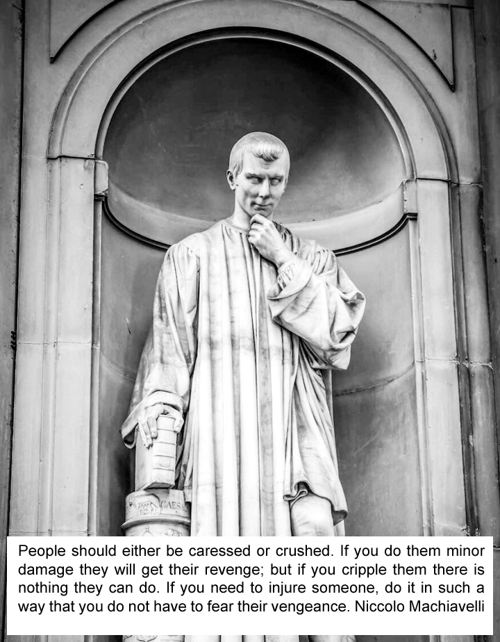 Niccolo Machiavelli Florentine diplomat, author, philosopher, historian Italian Renaissance written political treatise The Prince born 3 May 1469, Florence, Italy