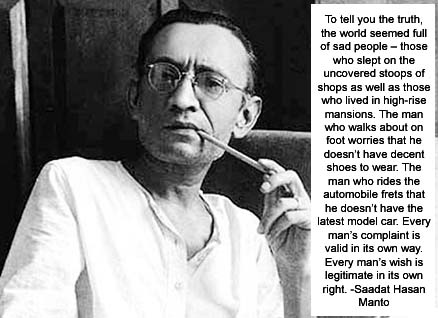 Saadat Hasan Manto Famous Indian, Pakistani writer, playwright, novelist, screenwriting born 11 May 1912, Samrala, Punjab