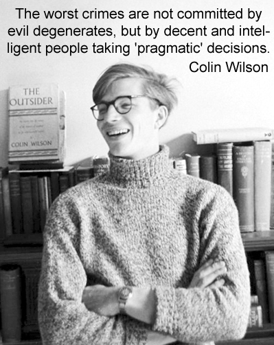 Colin Wilson English existentialist philosopher, Novelist wrote widely on true crime, mysticism and paranormal born 26 June 1931 Leicester UK