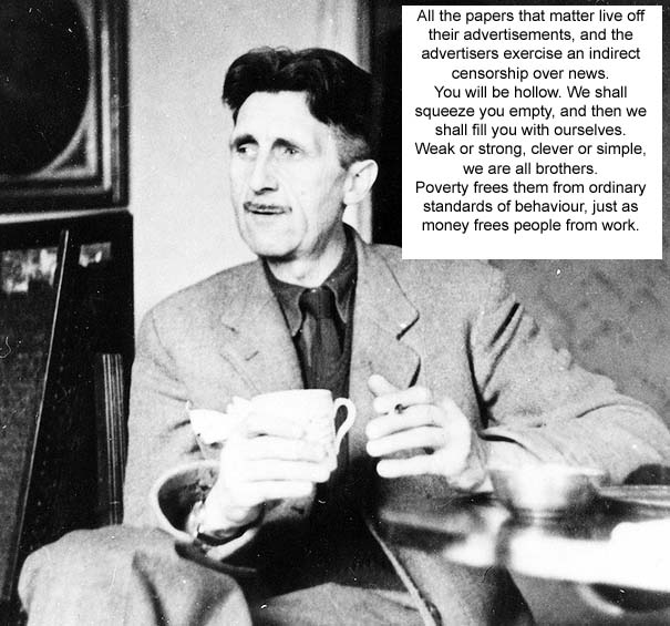 George Orwell Eric Arthur Blair English novelist, poet, essayist, journalist, critic social criticism, opposition totalitarianism, support of democratic socialism born 25 June 1903 Motihari