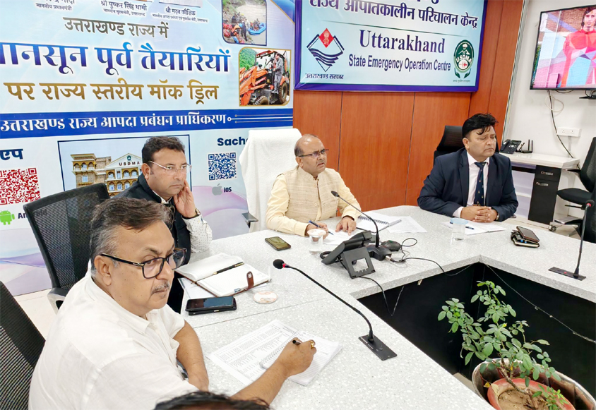 09-07-2026 Dehradun Heavy rain warning and school closures Disaster Management Secretary Vinod Kumar Suman instructs officials to remain vigilant 24x7 and ready for rescue and relief operations
