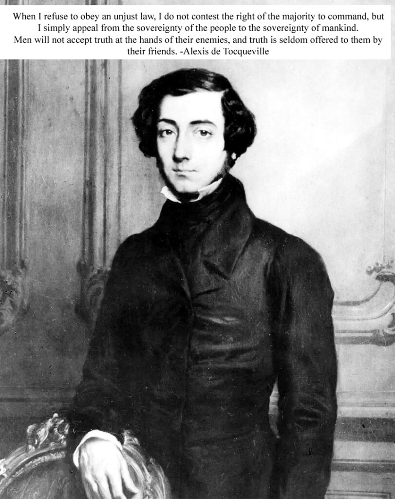 Alexis de Tocqueville Famous French Philosopher and former Minister for Europe and Foreign Affairs of France born 29 July 1805, Paris, France