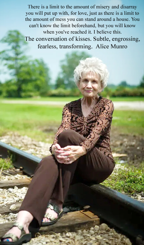 Alice Munro Nobel Prize Winner in Literature in 2013 Canadian short story writer born 10 July 1931 Wingham, Canada