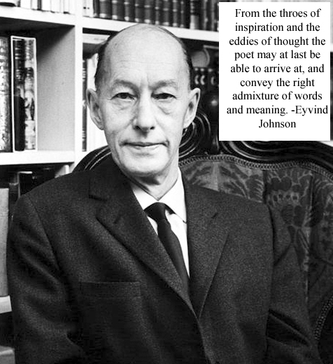 Eyvind Johnson Nobel Prize winner Swedish novelist and short story writer Member of Swedish Academy born 29 July 1900