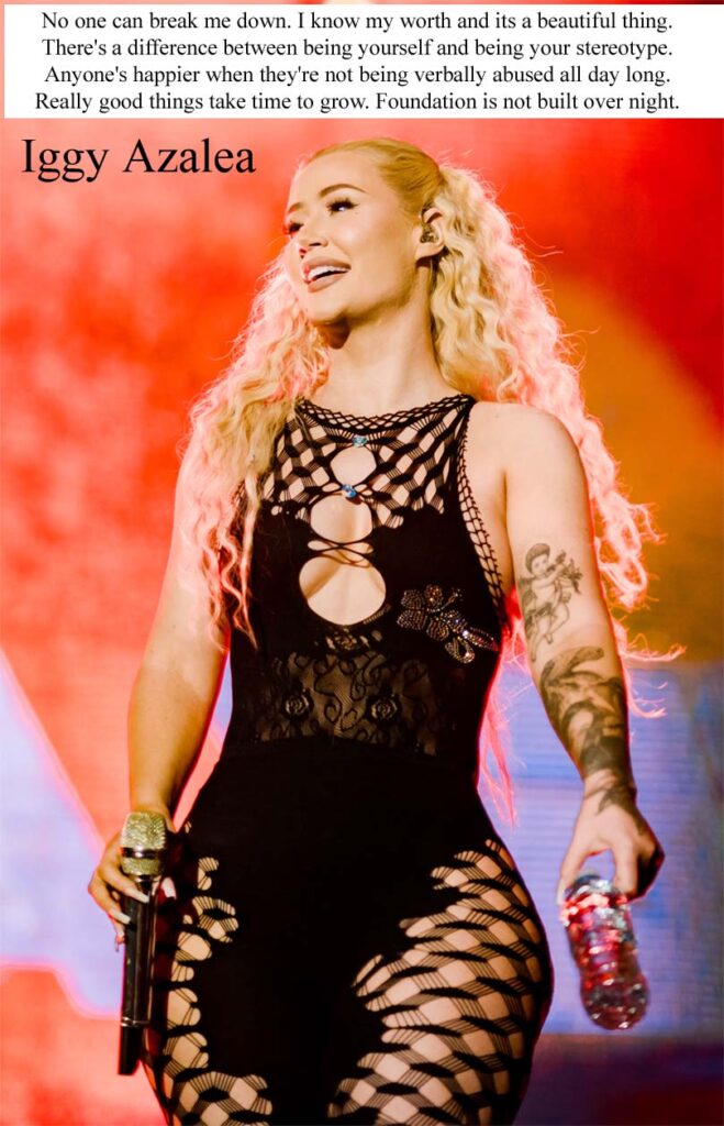 Iggy Azalea Australian American model, businesswoman, hip hop rapper YouTube with music videos Pussy and Two Times MTV Host born 7 June 1990 Sydney