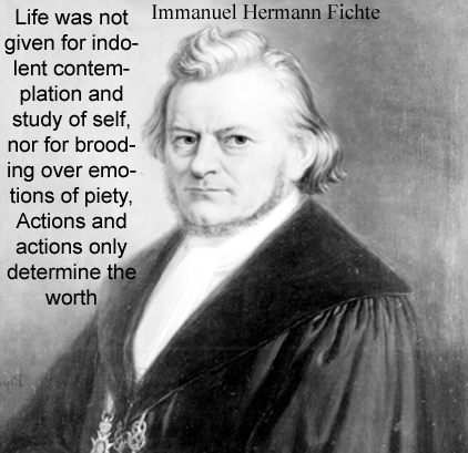 Immanuel Hermann Fichte German philosopher son of Johann Gottlieb Fichte strongly opposed to Hegelian school born 18 July 1796 Jena, Germany