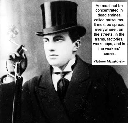 Vladimir Mayakovsky Russian poet, playwright, artist, actor. During pre-Revolution period 1917 prominent figure of Russian Futurist movement born 19 July 1893 Baghdati, Georgia