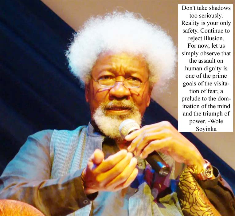 Wole Soyinka nobel prize winner Nigerian writer, playwright, poet, written three novels, 10 collections of short stories, 7 poetry collections, 25 plays 5 memoirs born 13 July 1934