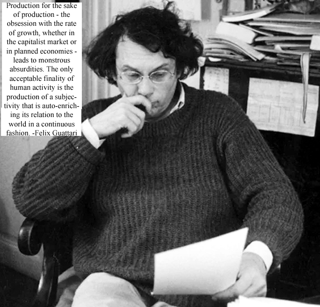 Felix Guattari French psychoanalyst, political philosopher, semiotician, social activist, screenwriter founded schizoanalysis born 30 March 1930 died 29 August 1992