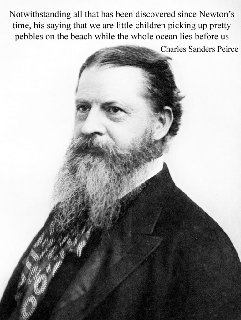Charles Sanders Peirce American scientist, mathematician, logician, philosopher the father of pragmatism born 10 September 1839 Cambridge, Massachusetts