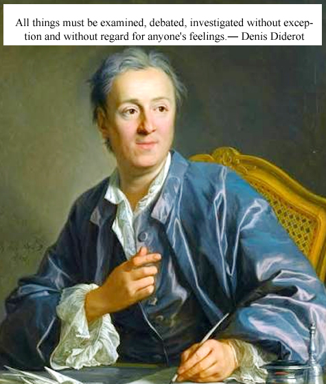 Denis Diderot French philosopher, art critic, writer co-founder, chief editor Encyclopédie born 5 October 1713 Langres, France