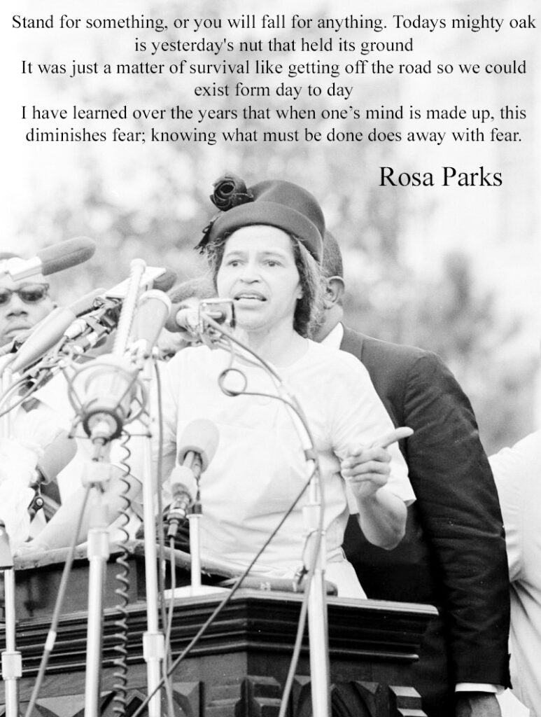 Rosa Parks American civil rights activist mother of the civil rights movement Montgomery, Alabama born 4 February 1913 died 24 October 2005